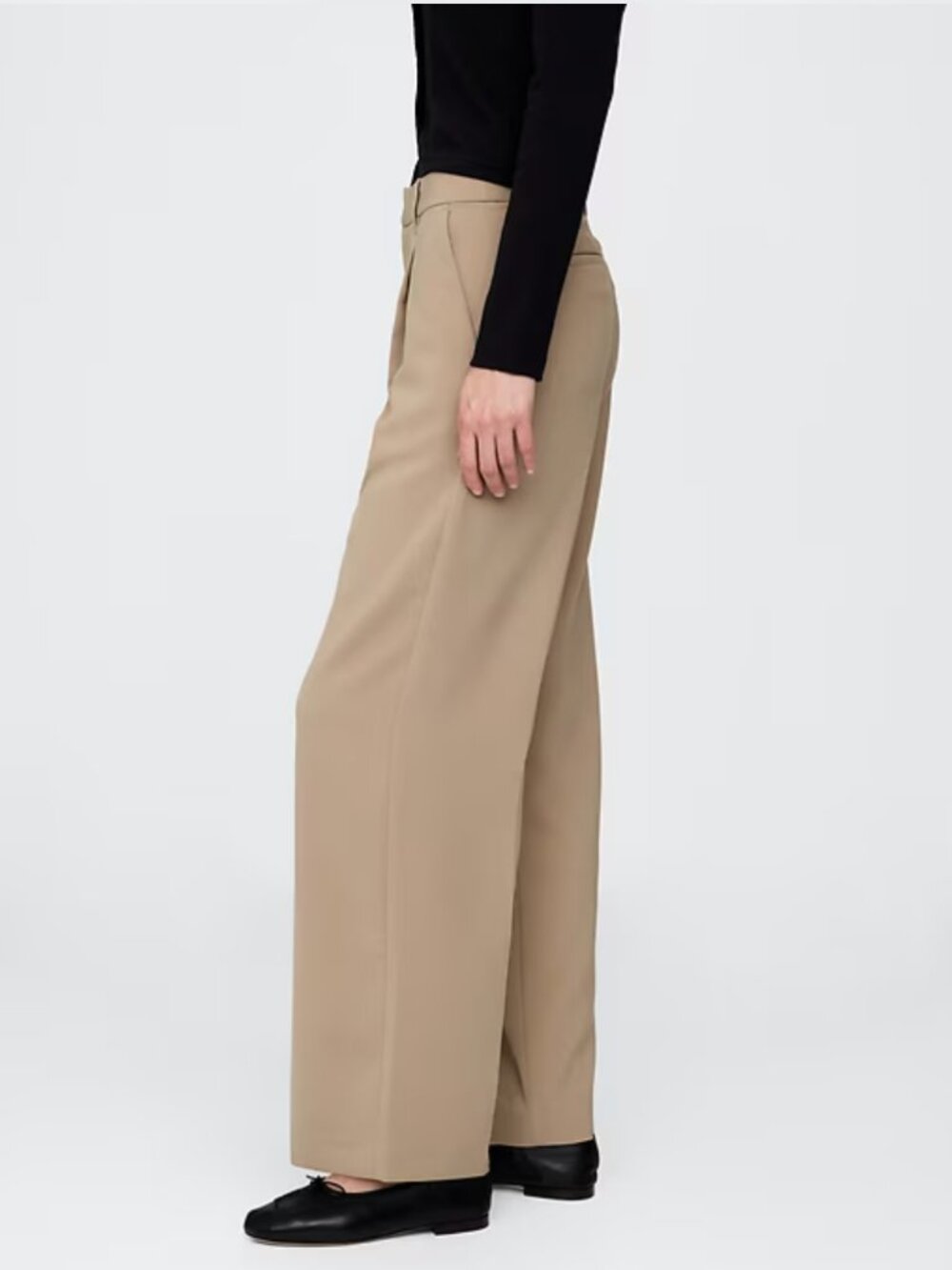365 Low Rise Pleated Wide-Leg Trousers - Picture 6 of 8